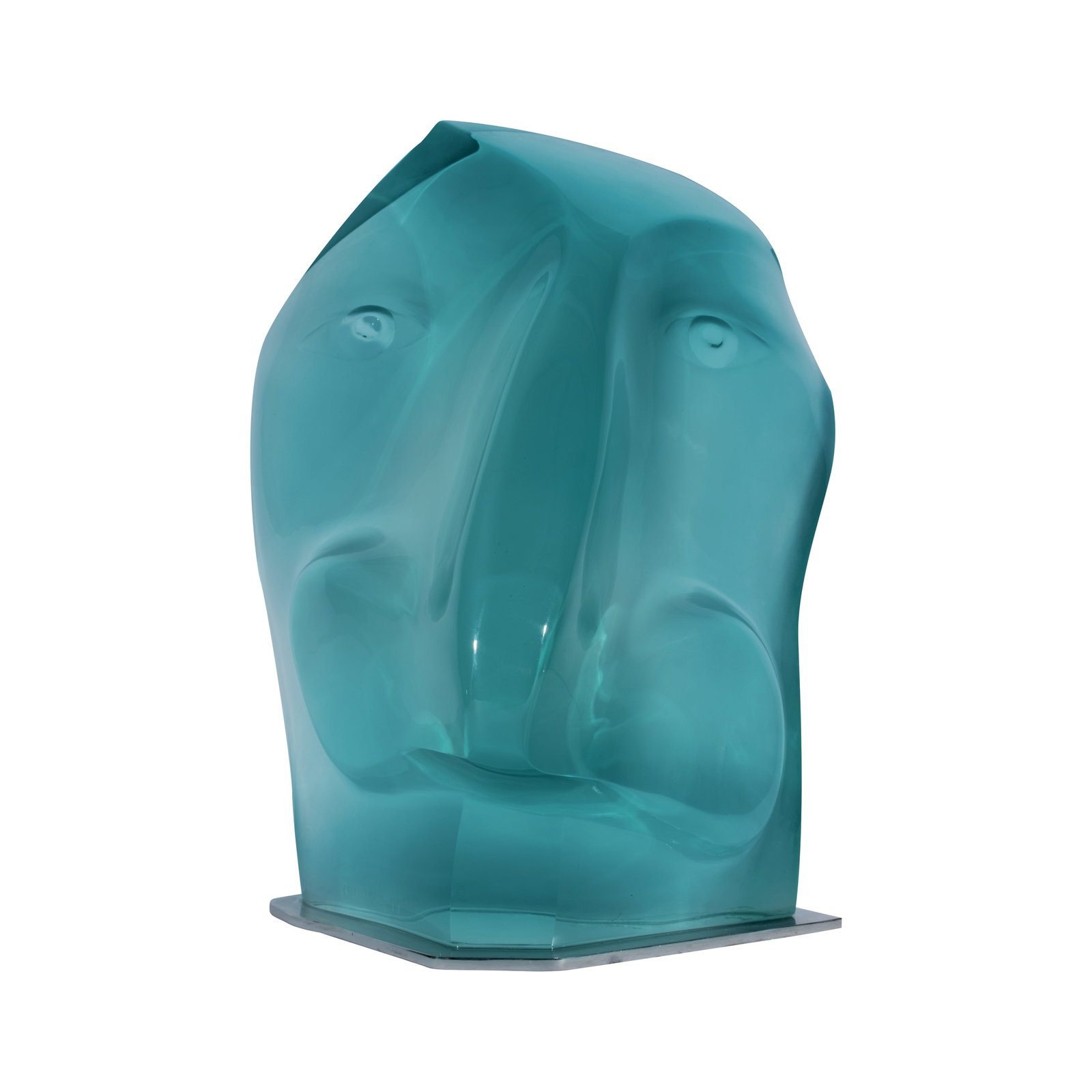 Ramon Orlina (b. 1944): Love the Nose signed and dated 1999 carved asahi glass H: 15" (38 cm) L: 8 1/4" (21 cm) W: 11" (28 cm) Accompanied by a certificate signed by the artist confirming the authenticity of this lot