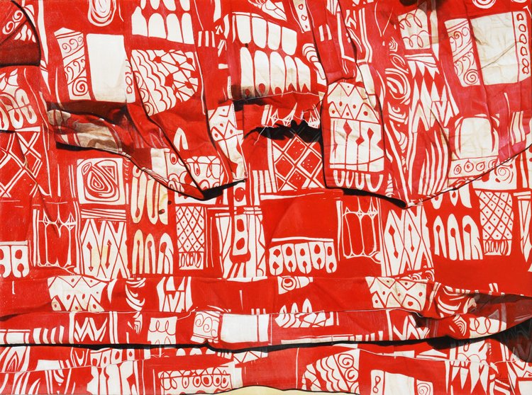 Marina Cruz (1882 - 1946): Geometric Landscapes signed and dated 2016 (lower right) oil on canvas 45” x 60” (114 cm x 152 cm) Geometric Landscapes is like a macro view of a cityscape with very graphic patterns appearing to