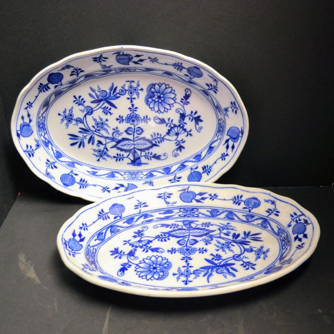 Antique BWM & CO "Meissen" Pattern Blue Onion Cauldon (1 of 5)