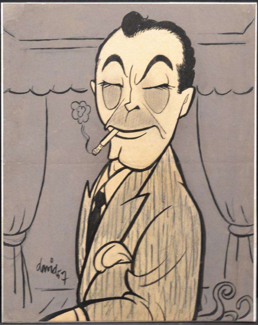 Juan David (b. 1911 - 1981), Cuban Art: Alejandro Lugo ,Well Known Cuban Artist ,14x9"