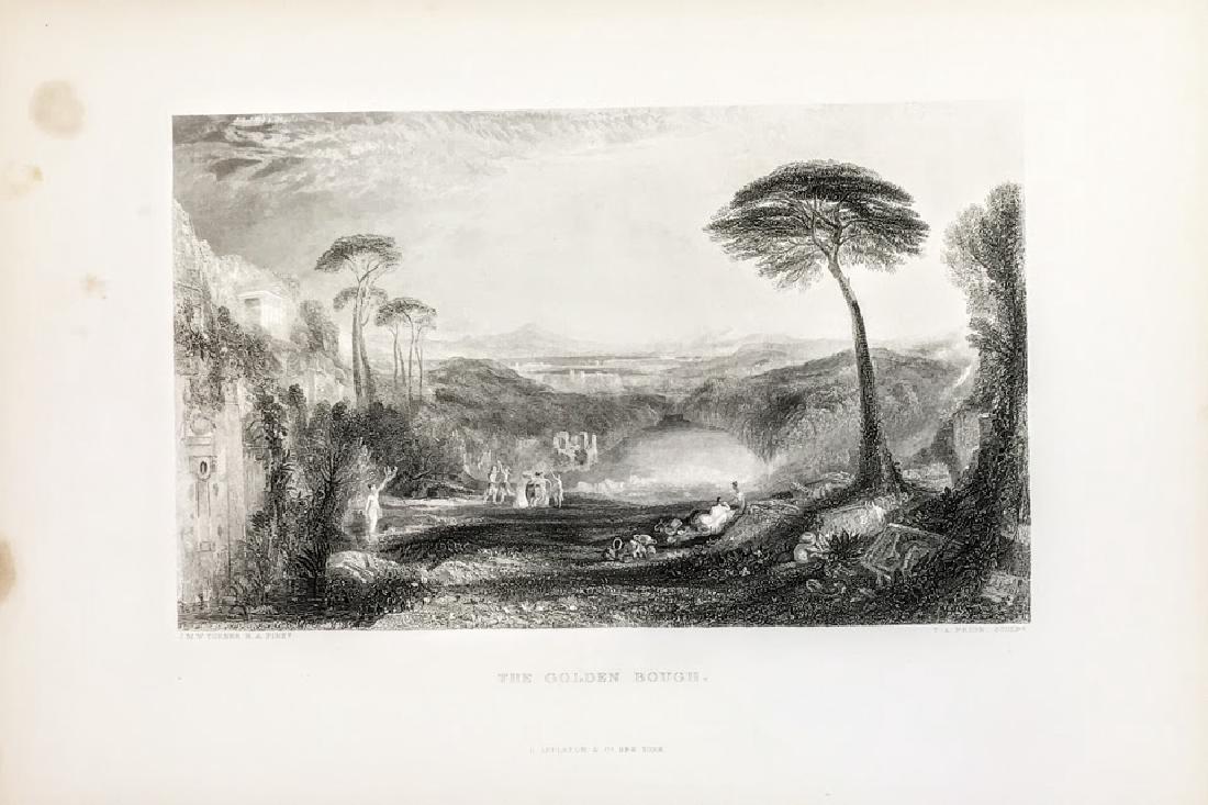 19th Century Engraving, The Golden Bough.: Joseph Mallord William Turner, 'The Golden Bough, engraved by T.A. Prior', measures 14,5" x 10"