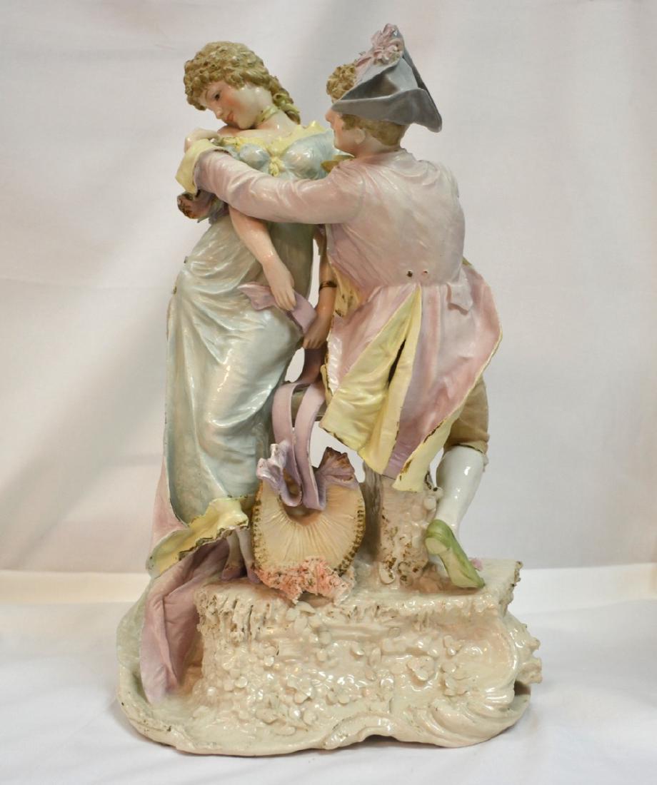 Antique 19th Century Teplitz Amphora Porcelain Couple (1 of 6)