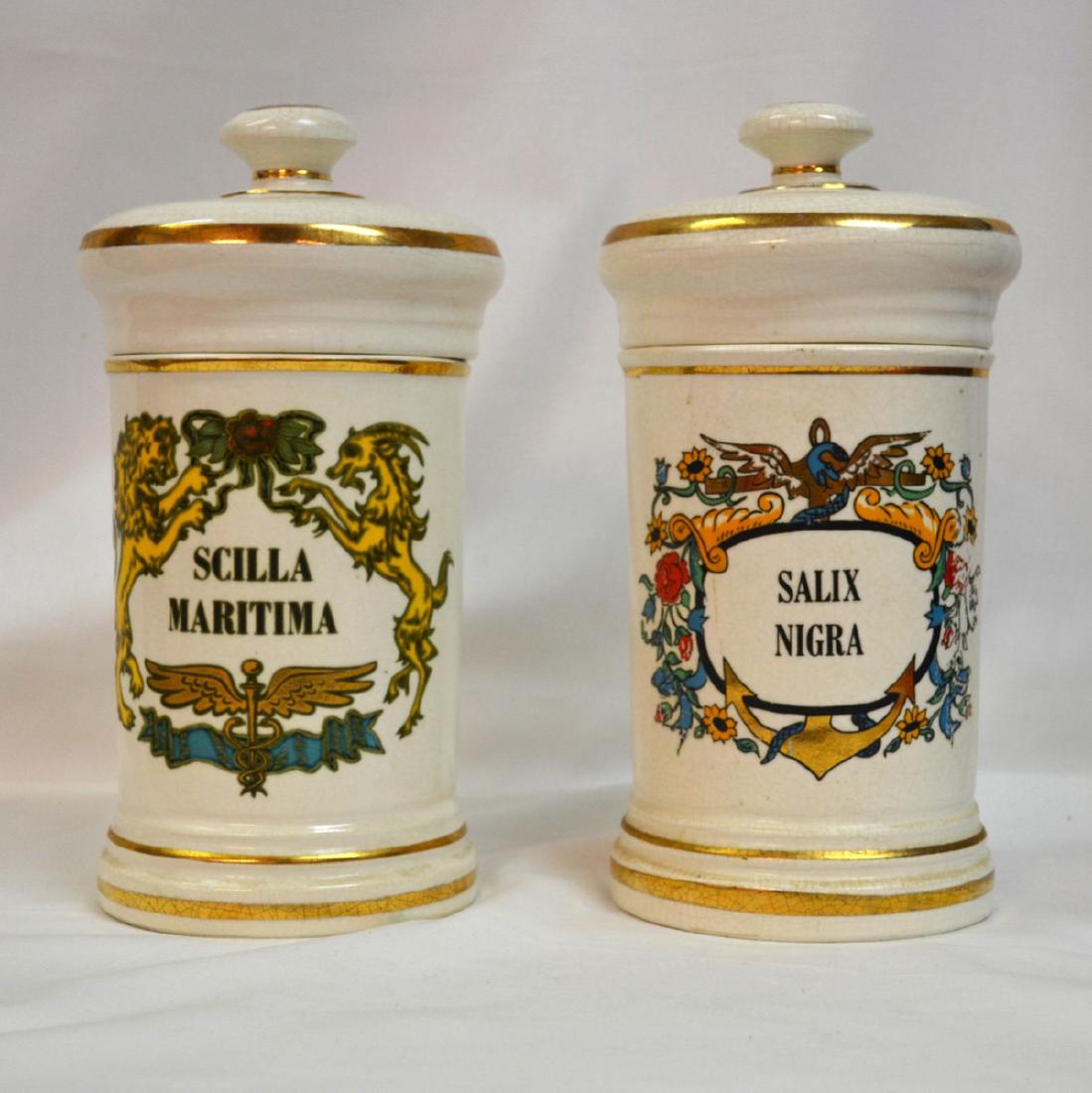 Vintage French Porcelain, handpainted pair of Covered (1 of 5)