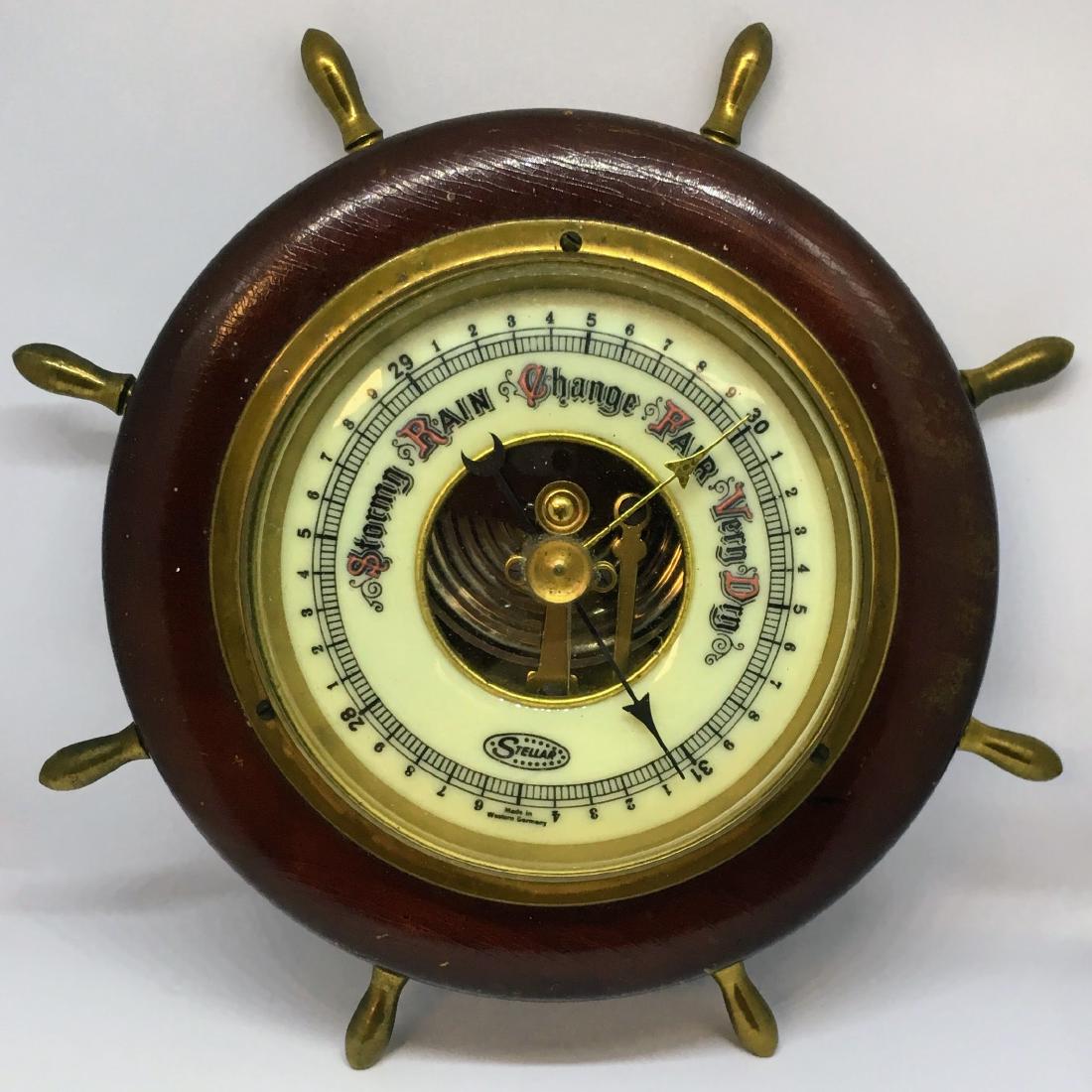 Vintage Nautical Barometer by Stellar Made in West