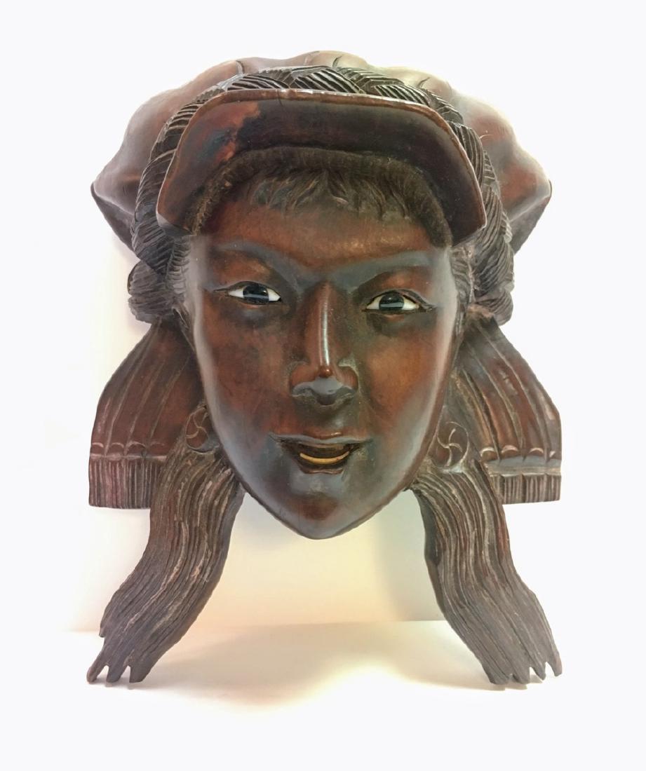 Antique Wooden pioneer wall plaque: Antique wooden, glass pioneer woman wall plaque, origin unknown, measures 7,5" x 6,5"