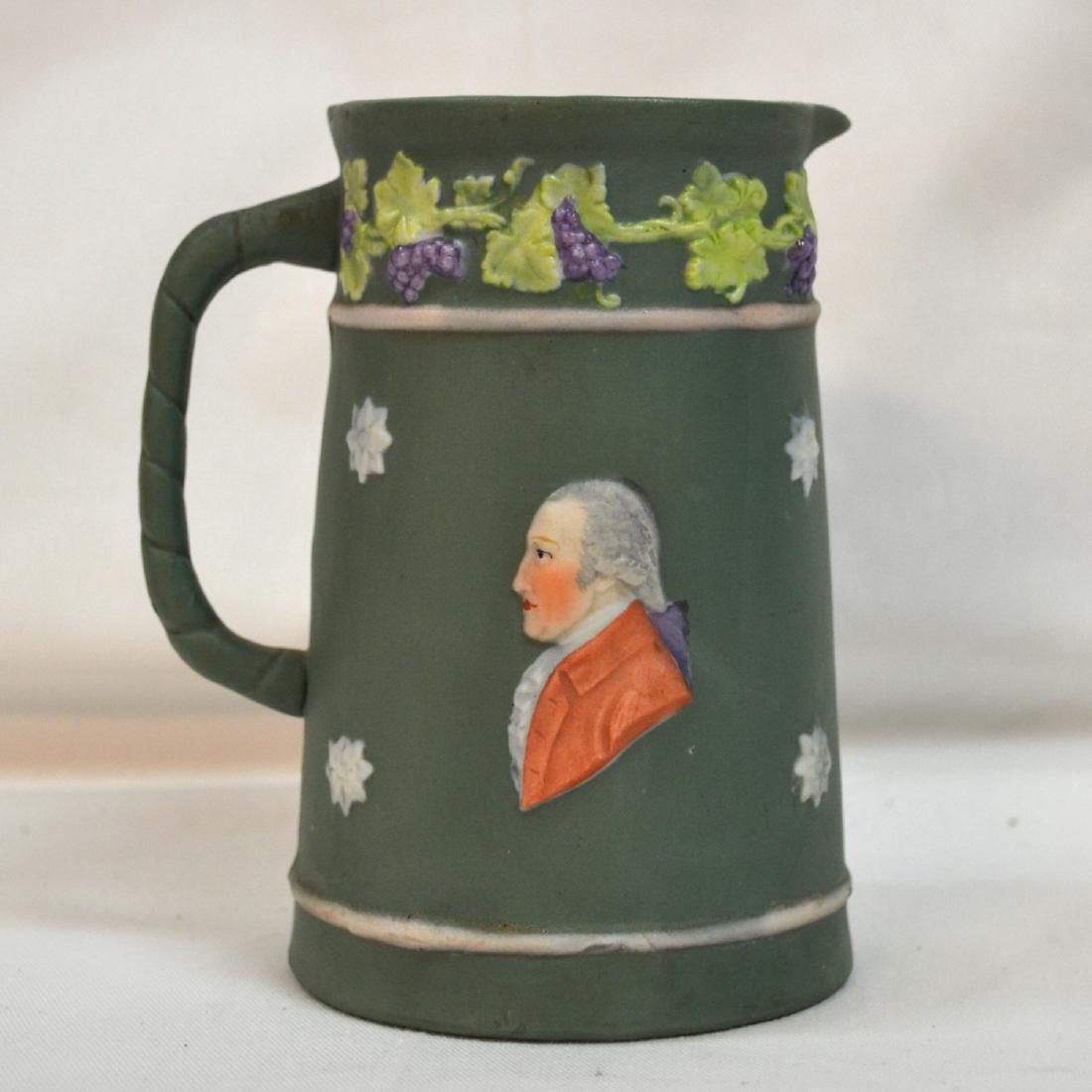 Antique Wedgwood Jasperware picher: Antique Wedgwood Jasperware picher, measures 5 1/4 "