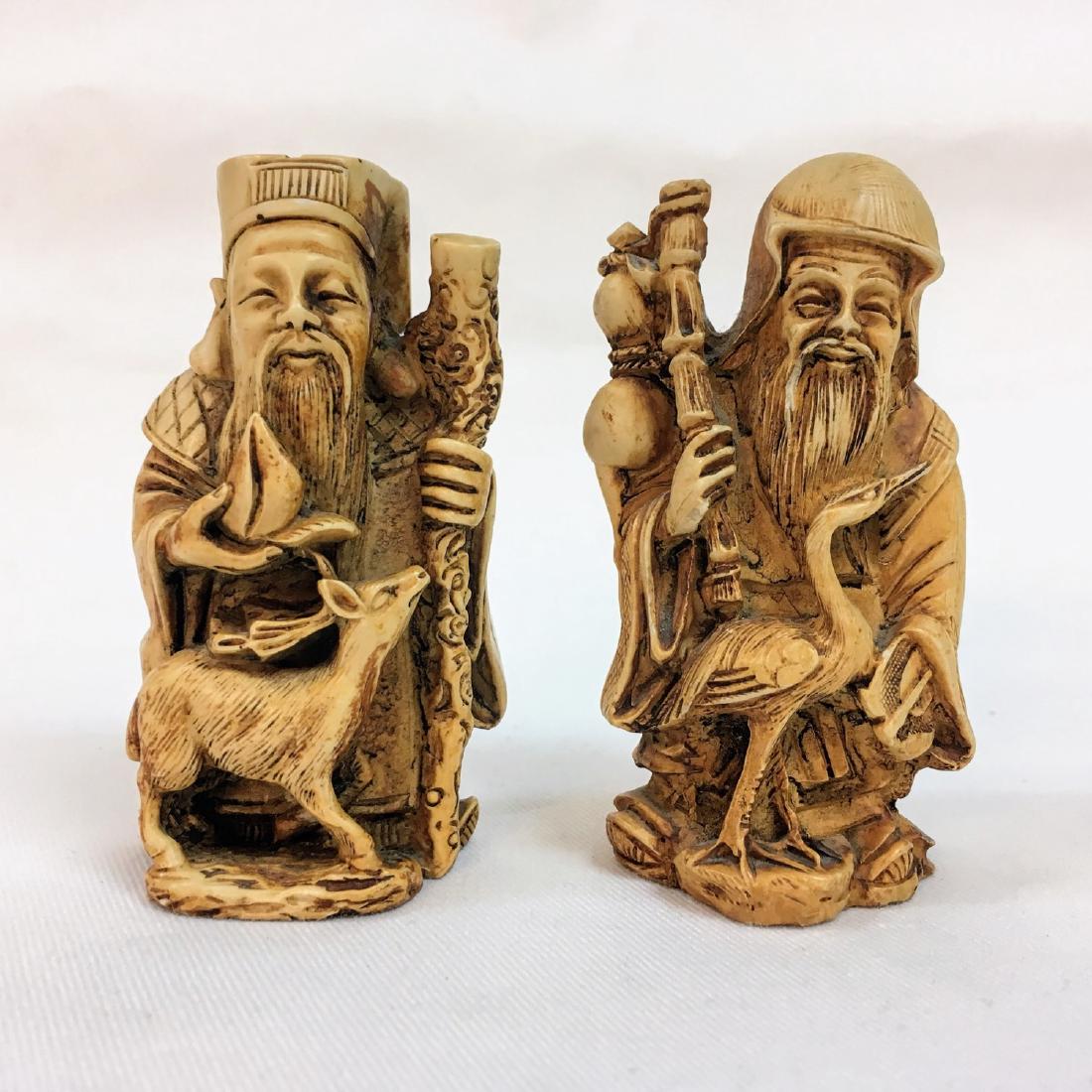 19th Century set of two Chinese figures (1 of 6)