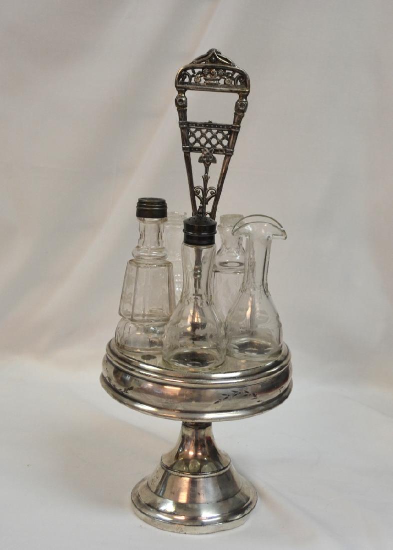 Antique Silver Plated Cruet Set (1 of 6)