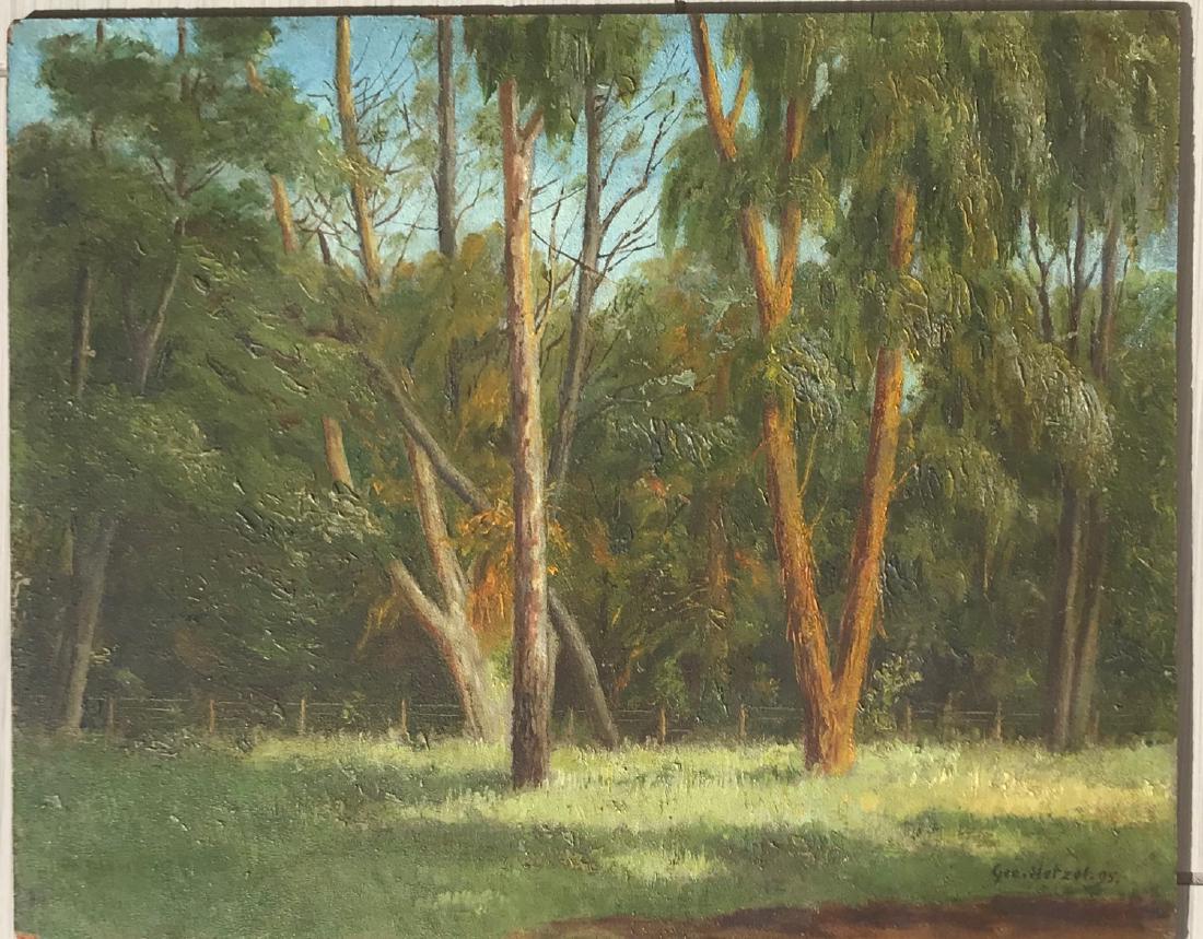 George Hetzel (1826-1899)- Oil on panel (1 of 3)