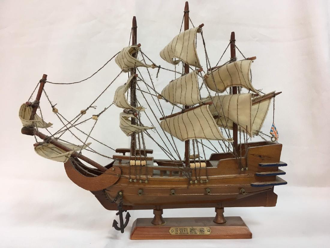 Soleil Royal Wooden Tall Ship Model 11" (1 of 5)