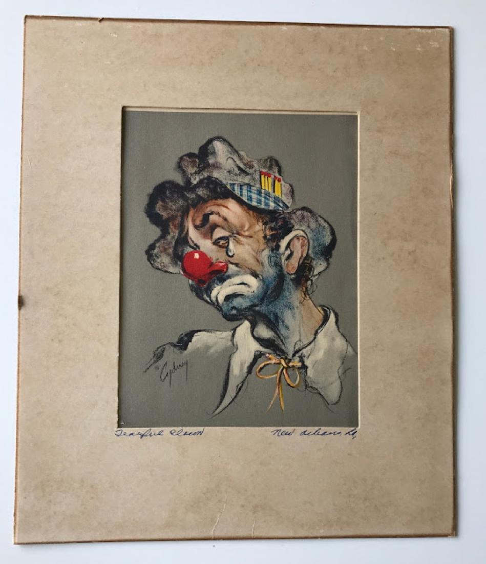 Cydney Grossman  (born 1909) Potrait Clown (1 of 2)