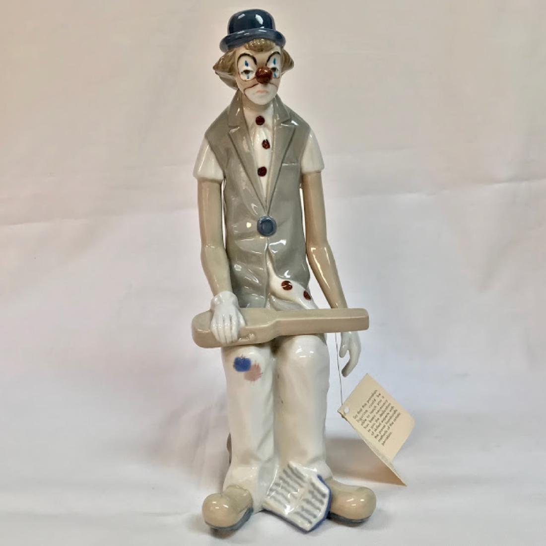 Vintage Casades Clown  Figurine Glazed Porcelain  Made (1 of 6)