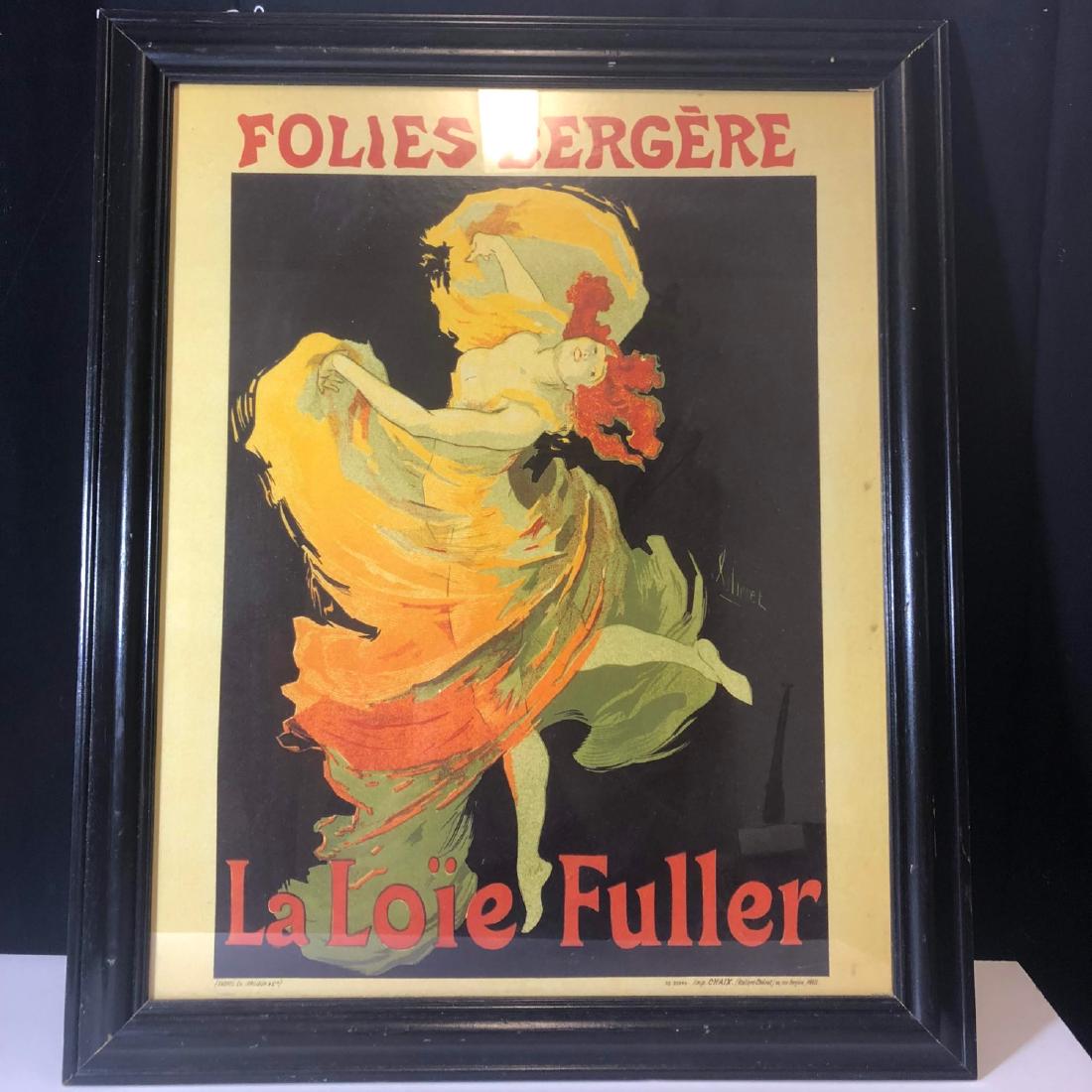 Evive Designs Folies Bergere by Jules Cheret Framed: Evive Designs Folies Bergere by Jules Cheret Framed , measures 22X19 INCHES
