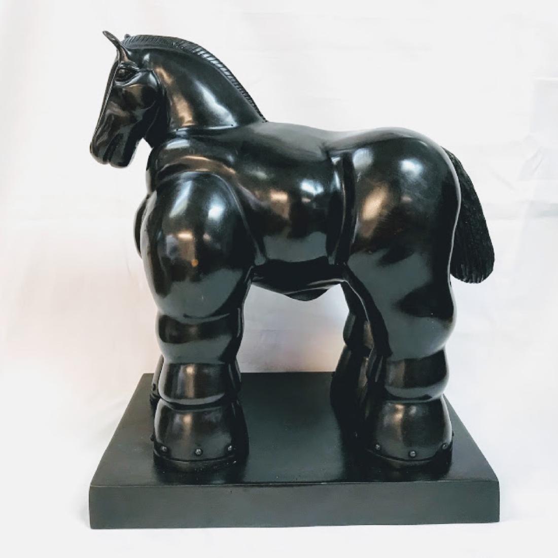 FERNANDO BOTERO LARGE BRONZE SCULPTURE OF A HORSE