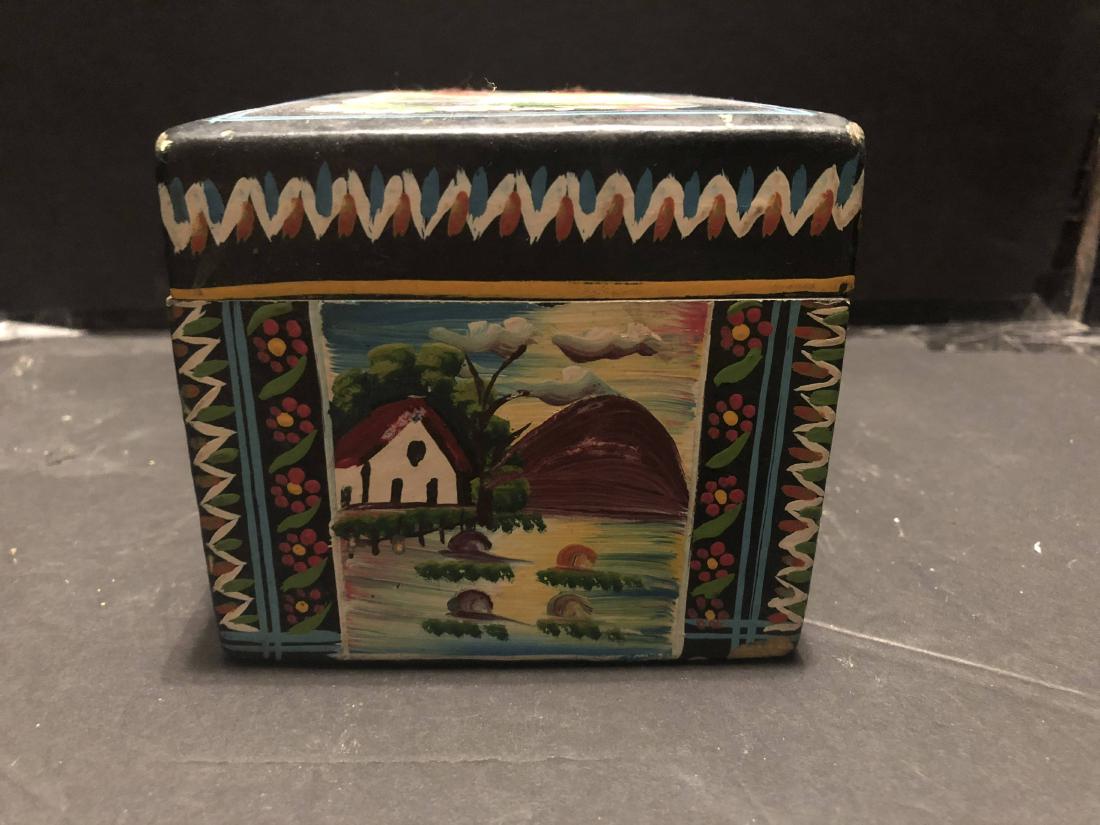 LARGE vintage Mexican Olinala Guerrero black lacquered (1 of 5)