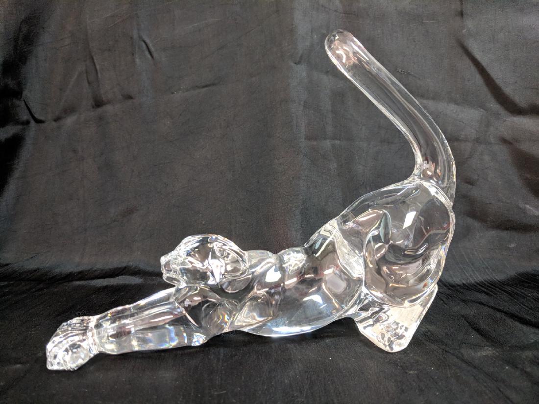 Vintage Retired Lenox Crystal Panther: Retired Piece, German Lenox, 6.5" x 8"