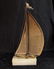 Vintage Signed Sail Boat Sculpture On Onyx - 4