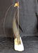 Vintage Signed Sail Boat Sculpture On Onyx - 5