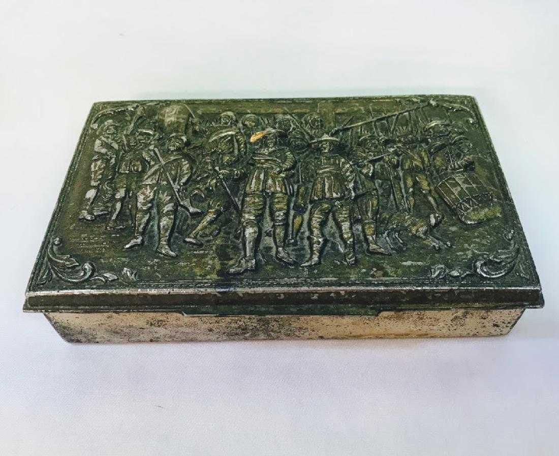 Antique JB Silver Plated Jewelry Box Casket Antique (1 of 7)