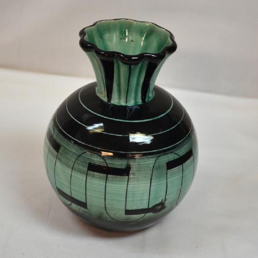 Art Deco Ceramic Sphere Vase by Ilse Claussen (1 of 3)