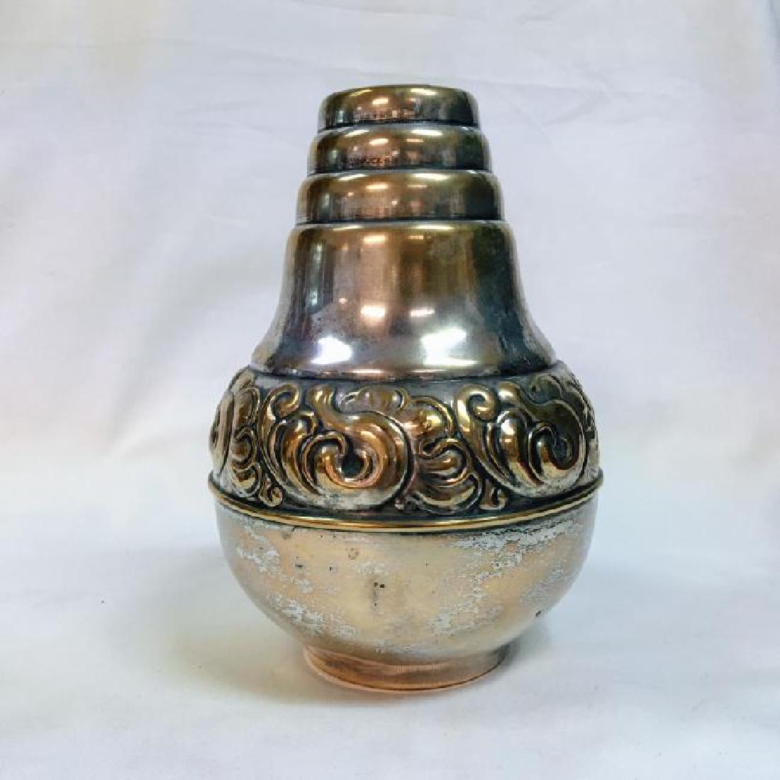 ANTIQUE WMF ART NOUVEAU SILVER PLATED VASE (1 of 5)