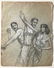 Antique ink on paper unknown artist