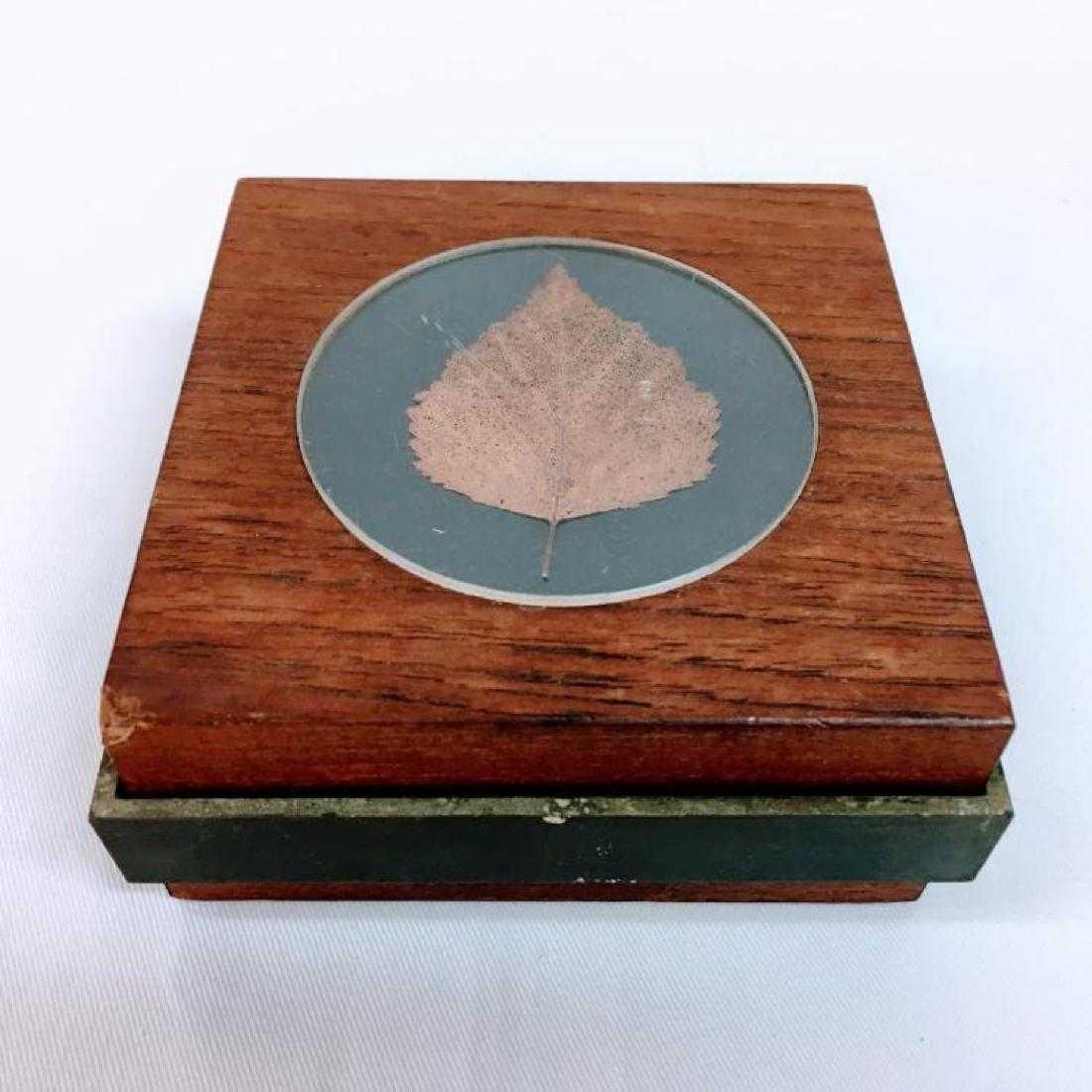 RARE ROSSENTHAL "DOMUS" ROSEWOOD, BRONZE, GLASS BOX (1 of 8)