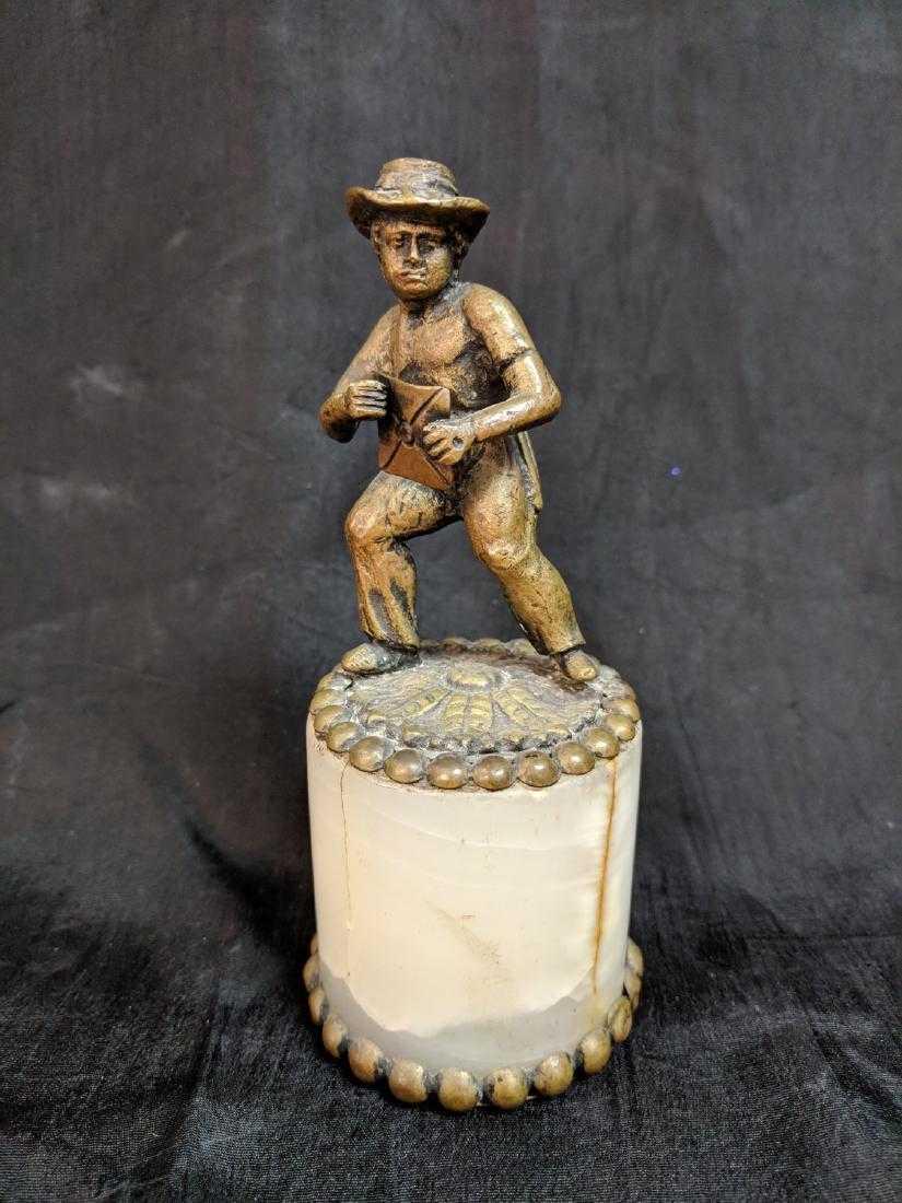 Vintage Bronze Figure on Onyx Base (1 of 6)