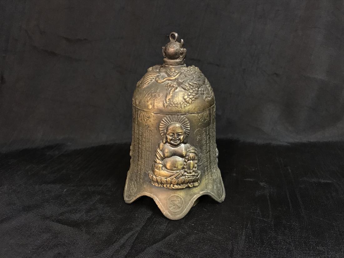 Vintage Tibetan Buddhist Temple Bell Buddha' (1 of 7)