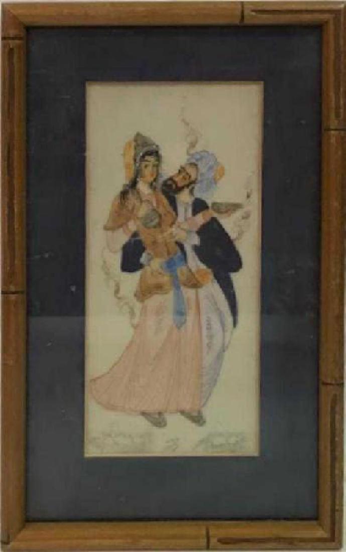 19TH CENTURY PERSIAN ISFAHAN SCHOOL MINIATURE PAINTINGS (1 of 1)