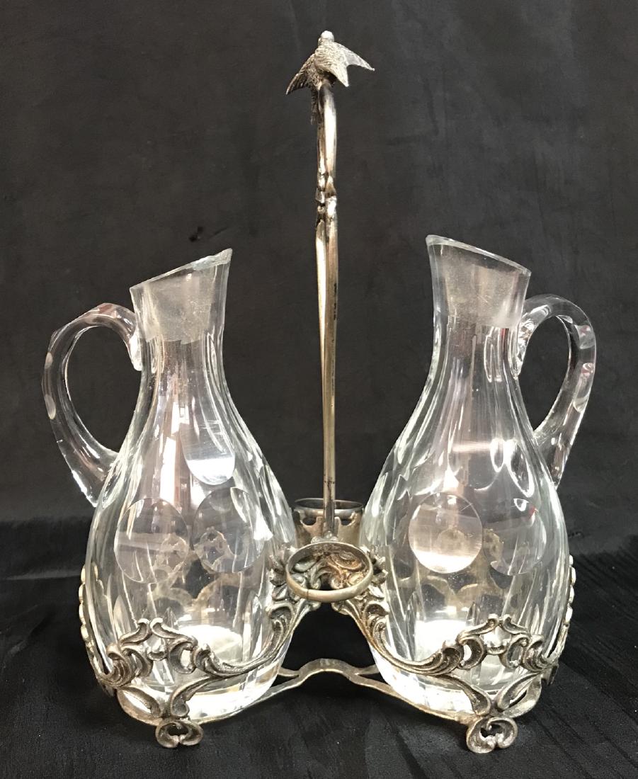Antique French Sterling Silver Oil & Vinegar Cruet (1 of 6)