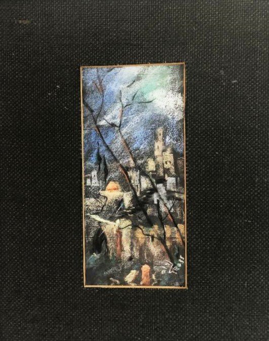 Chaim Gross (1904 - 1991): Chaim Gross (1904 - 1991) Conte Crayon / Paper Signed measures 9 x 4 inches