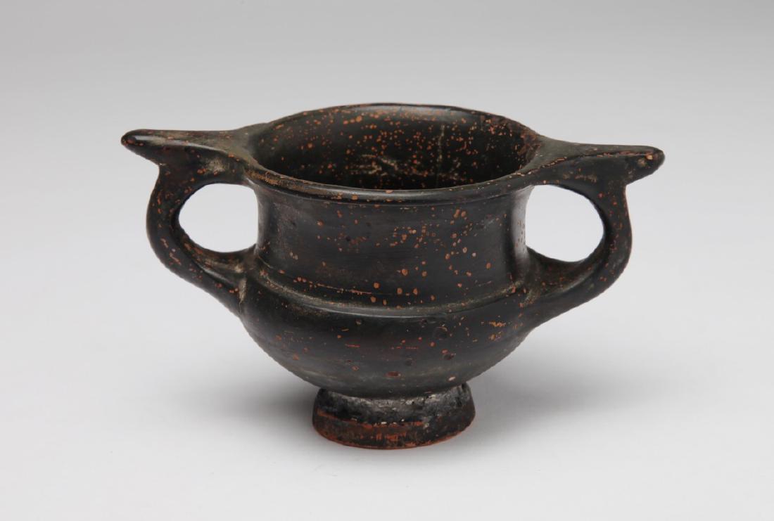 Ancient Greek Black Glaze Vessel (1 of 2)