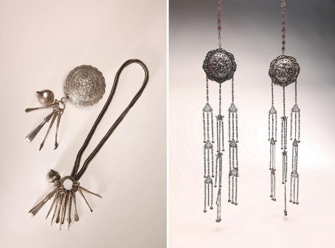 Group of Large Indonesian Silver Jewelry and Utensils (1 of 4)