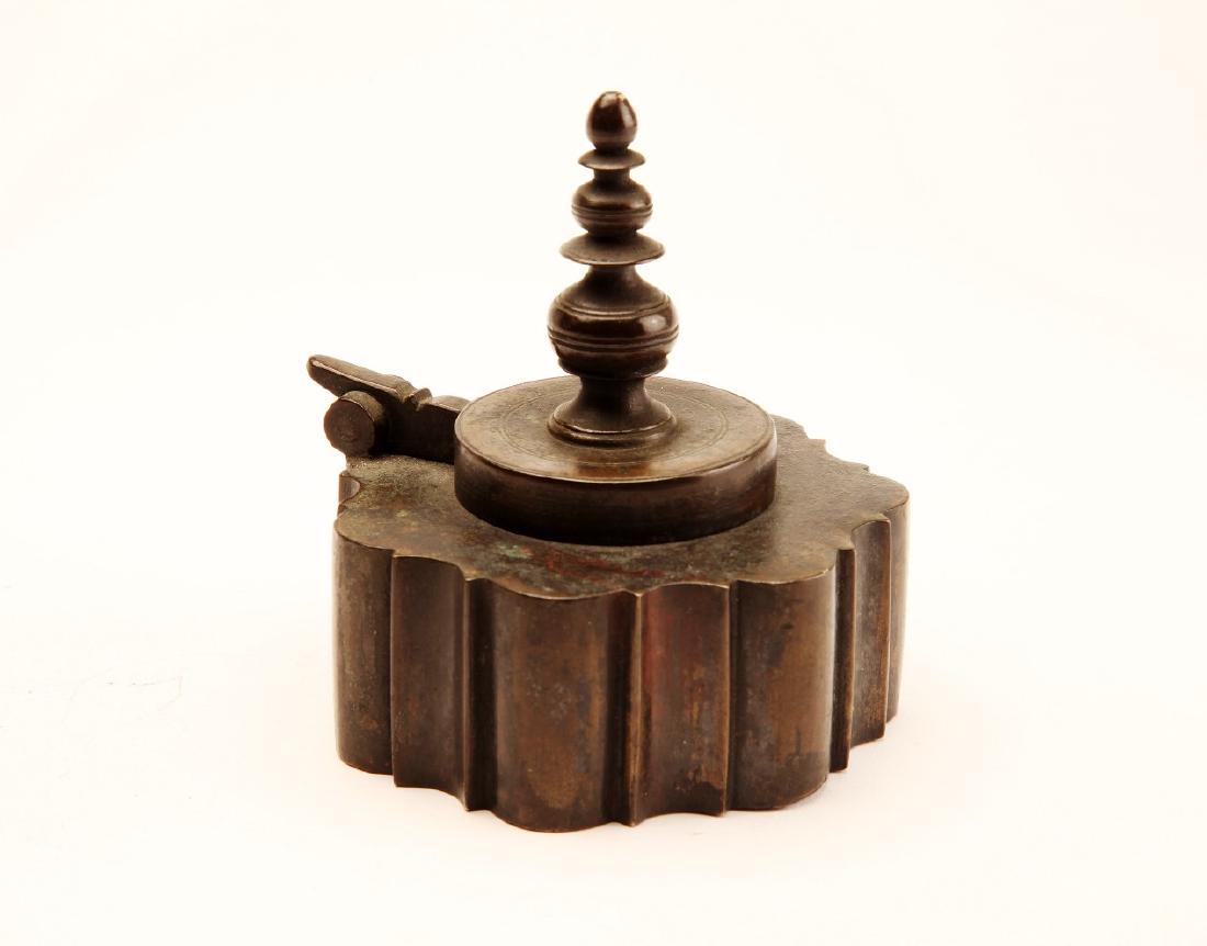 Indo-Persian Bronze Inkwell (1 of 3)