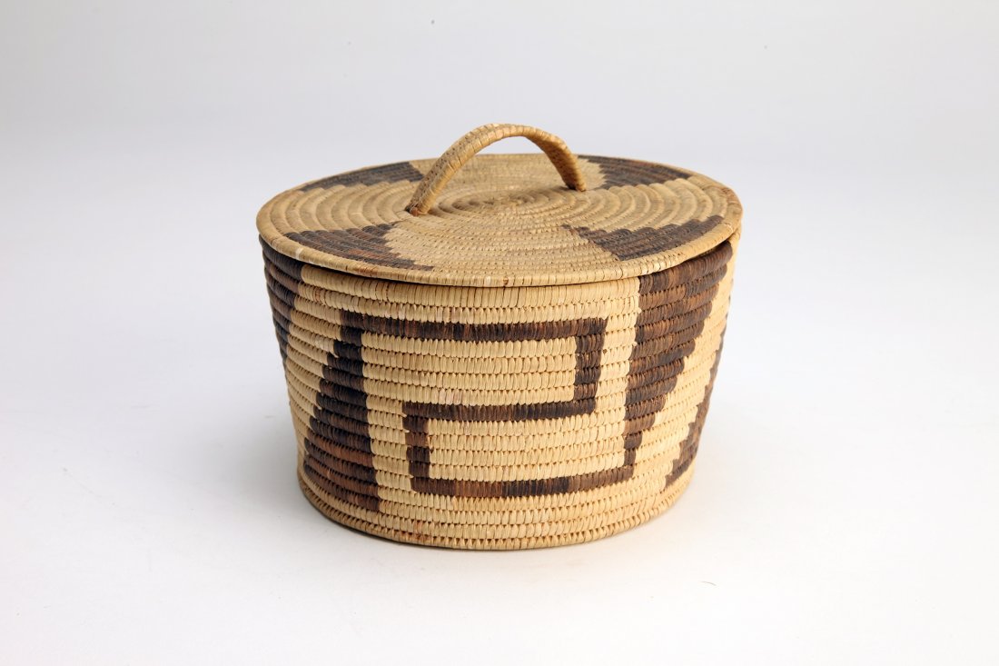Native American Covered Basket (1 of 4)