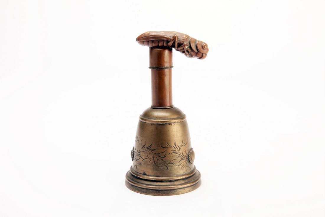 Japanese Copper and Bronze Hand Bell (1 of 4)
