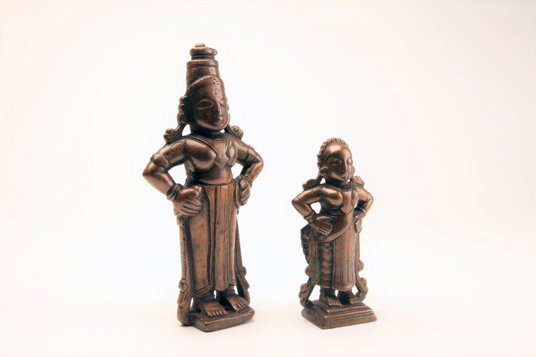 Pair of Indian Hindu Bronze Deities (1 of 4)
