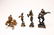 4 Indian Bronze Figures of Krishna