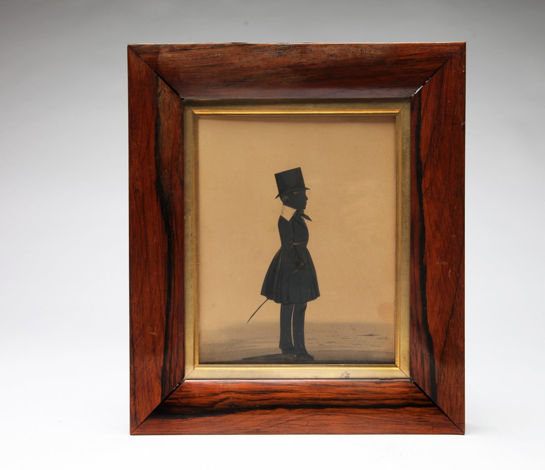 Early Silhouette Portrait of Young Boy (1 of 2)