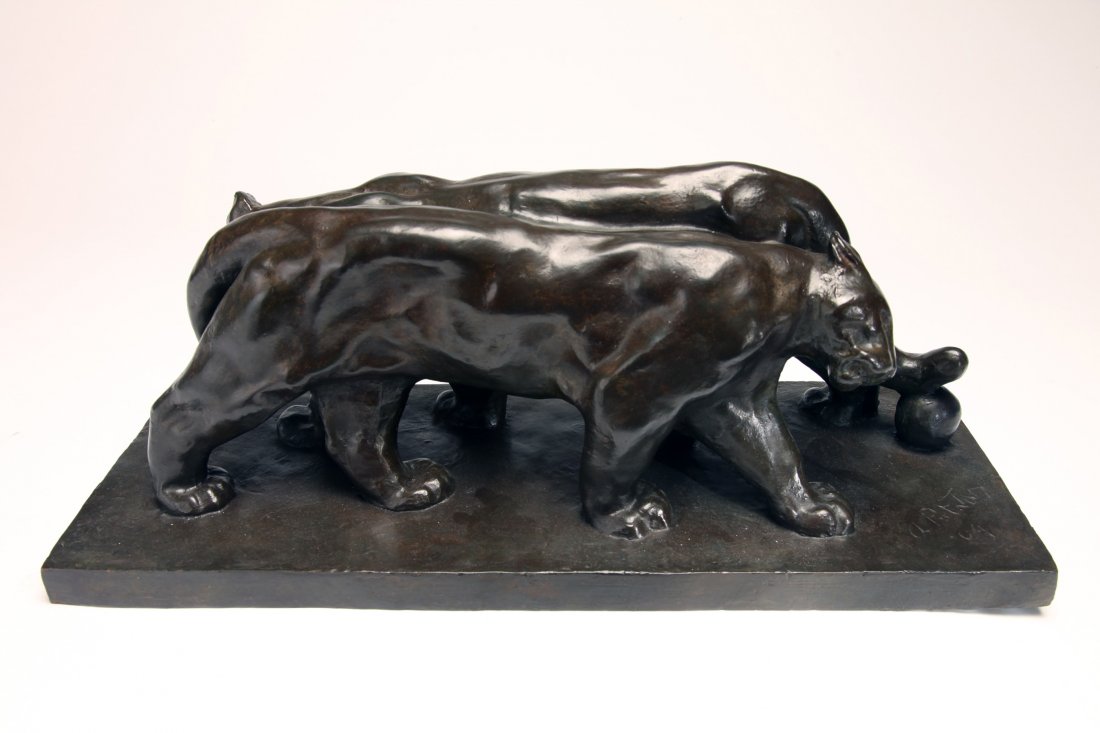 Arthur Putnam Bronze Sculpture Pumas (1 of 8)
