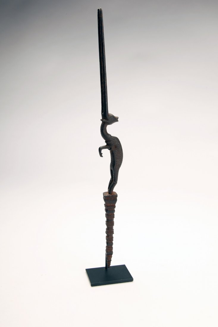 Indian Figural Iron Hair Drying Fork (1 of 2)