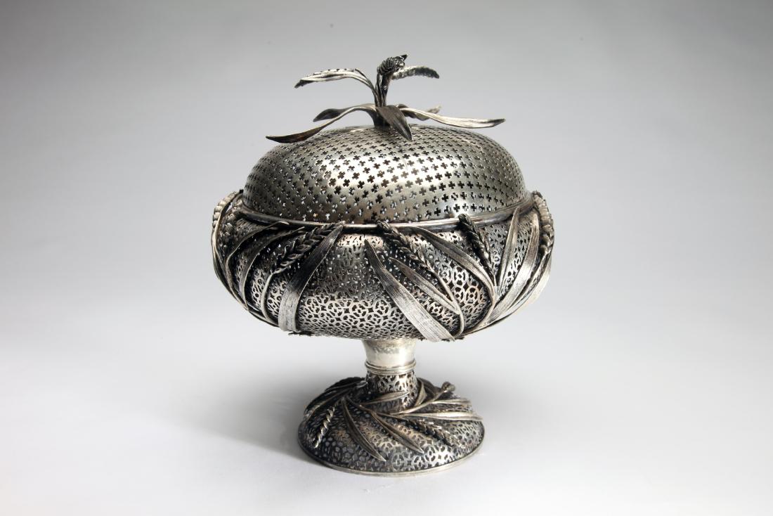 Victorian Silver Covered Compote (1 of 4)