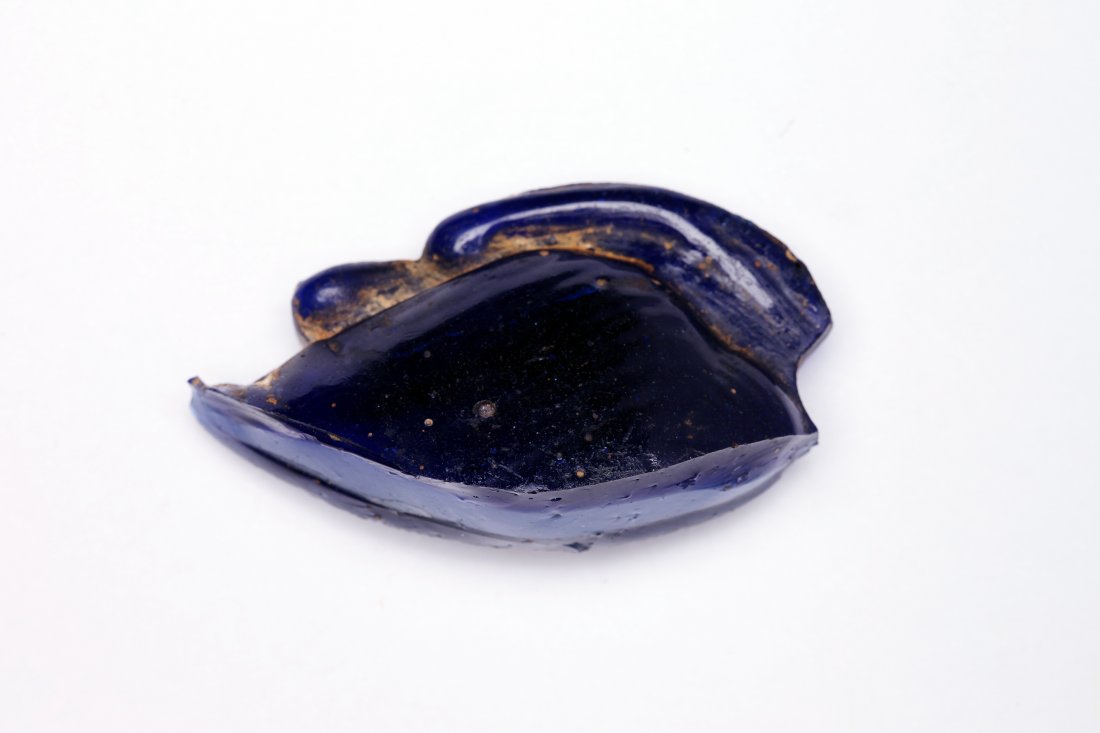 A Large Egyptian Glass Inlay of a Bird (1 of 3)