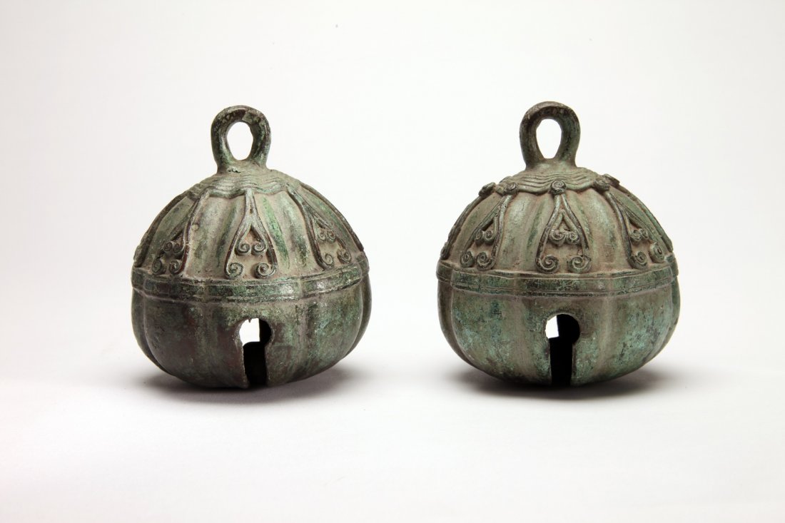 Pair of Chinese Bronze Bells (1 of 3)
