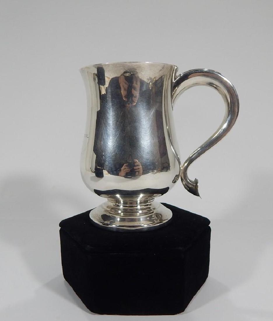 Sterling Silver Tankard from Bermuda Regional 1962: Sterling silver Birmingham tankard by H Clifford Davis Ltd. From Bermuda Regional, 1962. 5.25" x 3.75"