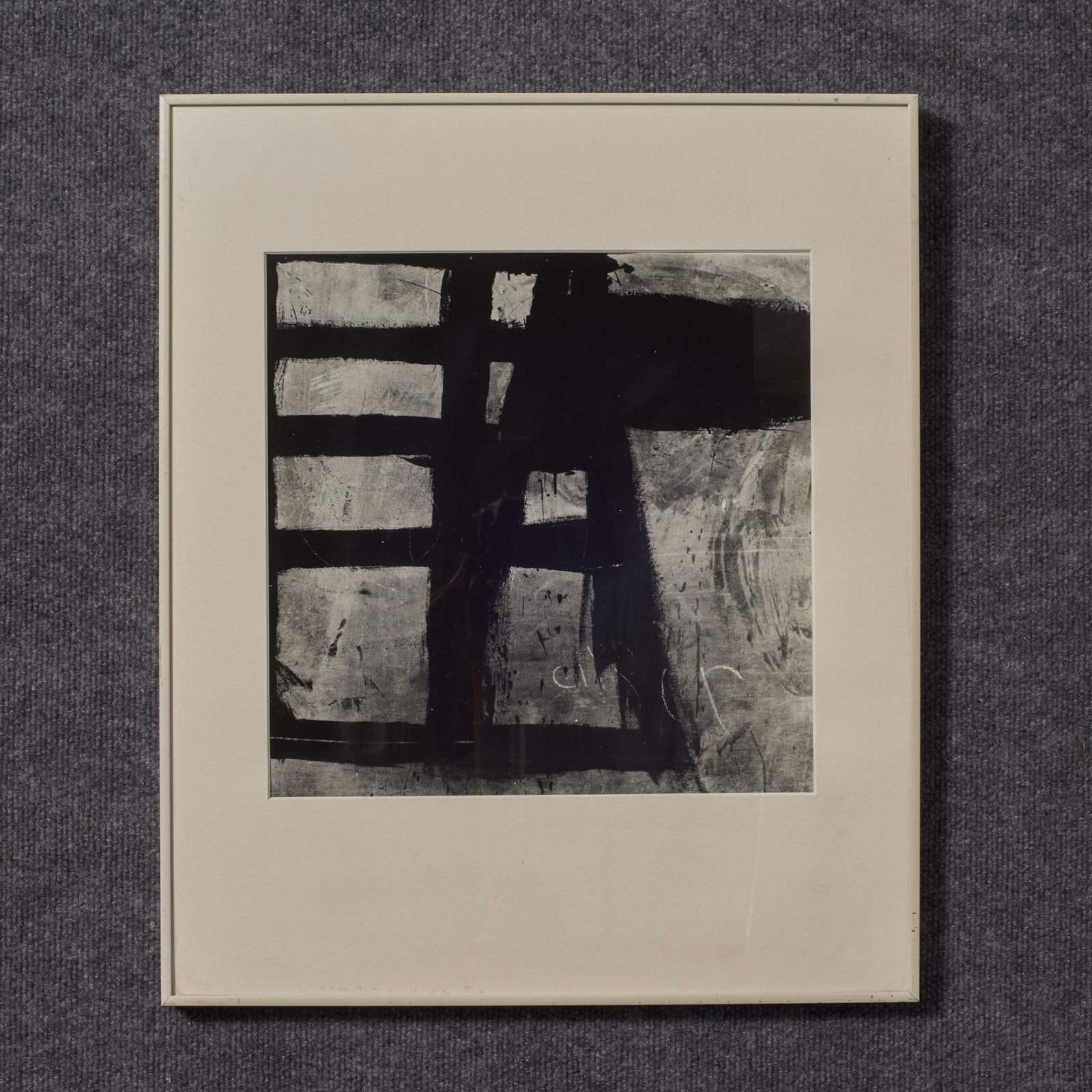 Aaron Siskind (1903-1991), Peru 237, Silver Gelatin: Aaron Siskind (1903-1991) Peru 237 silver gelatin print. Titled verso framed. Measures: 14 1/2" x 14 1/2" sight 24 1/4" x 20 1/4" overall