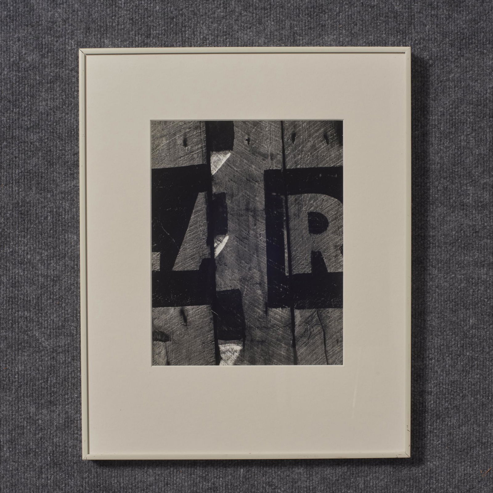 Aaron Siskind (1903-1991) Kentucky 1951 Silver Gelatin: Aaron Siskind (1903-1991) Kentucky 4 1951 silver gelatin print. Signed and titled verso framed. Measures: 12 1/4" x 9 1/2" sight 20 1/2" x 16 1/4" overall