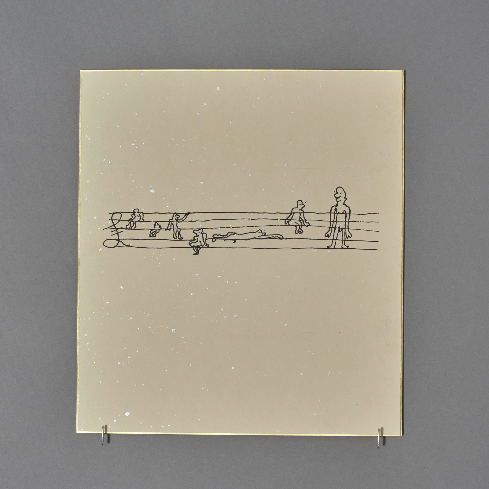 John Lennon, Freda Peeple Lithograph On Shikishi,: John Lennon (1940-1980) Freda Peeple lithograph on shikishi paper. Copyright 1998 by Yoko Ono and published by Bag One Arts Inc. labeled verso. Measures: 11" x 9 3/4"