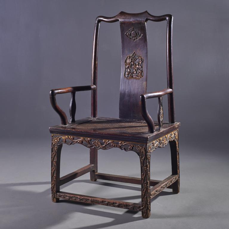 Carved Chinese Arm Chair (1 of 3)